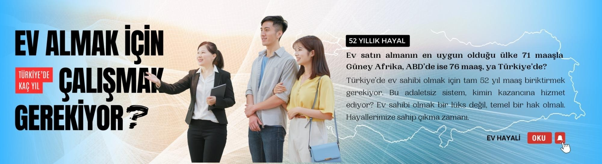 Türkiye'de bir ev almak için kaç yıl çalışmak gerekiyor?